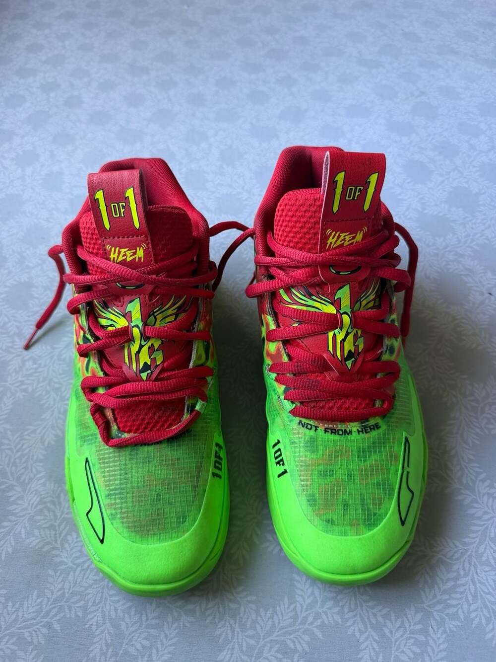 Puma MB.01 Thermal LaMelo Ball Men’s US 10 Basketball Shoes 310508-01 Green Red